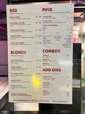 Menu photo 2 Blondies Pizza Toronto, ON Menu photo 2 Blondies Pizza Toronto, ON