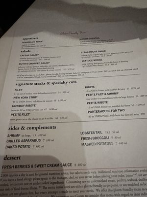 Menu photo 2 Ruth's Chris Steak House Washington, DC, DC