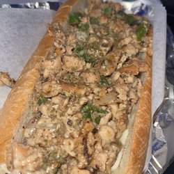 Signatures Soul and Sea - Jerk salmon hoagie.....