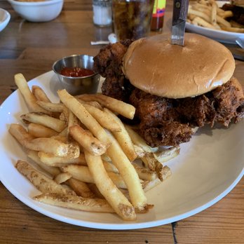 ForkLift Restaurant - Nashville Hot Chicken Sandwich - Southern Near Me - Tupelo, Mississippi ForkLift Restaurant - Nashville Hot Chicken Sandwich - Southern Near Me - Tupelo, Mississippi