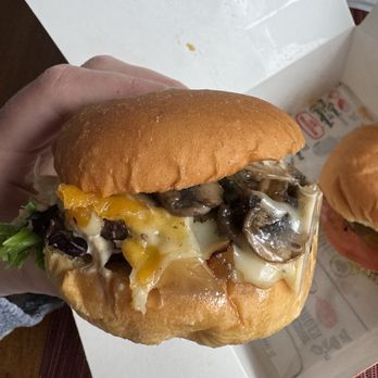 iniBurger - Mini mushroom and Swiss - Burgers Near Me - Campbell, California iniBurger - Mini mushroom and Swiss - Burgers Near Me - Campbell, California