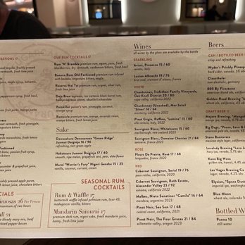 Sugarcane - Menu - Cocktail Bars Near Me - Las Vegas, Nevada