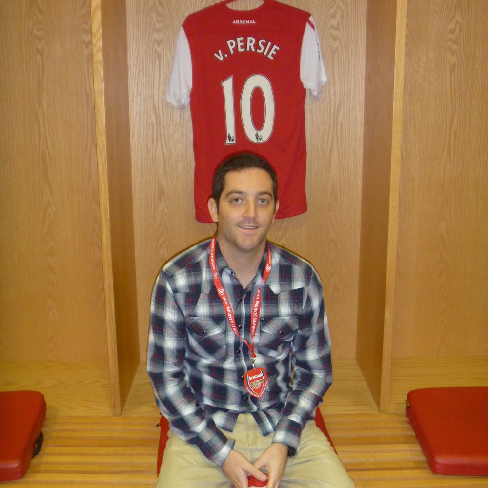 The Emirates Stadium - In front of Robin van Persie's locker in the dressing room. - Stadiums & Arenas Near Me - London, XGL The Emirates Stadium - In front of Robin van Persie's locker in the dressing room. - Stadiums & Arenas Near Me - London, XGL