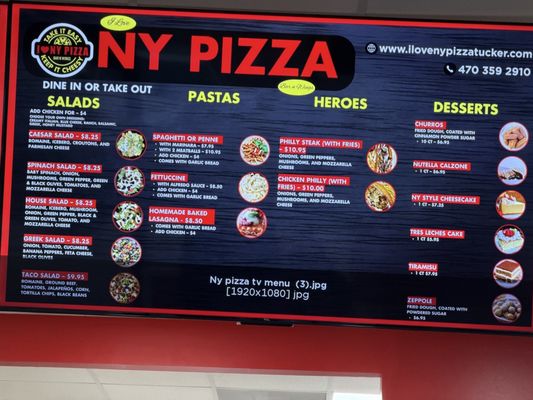 Menu photo 2 I Love Ny pizza Tucker, GA