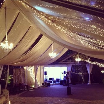 Loot Rentals - hand dyed silk draping + twinkle lights make a boring tent turn into a magical sight! - Party Equipment Rentals Near Me - Austin, Texas