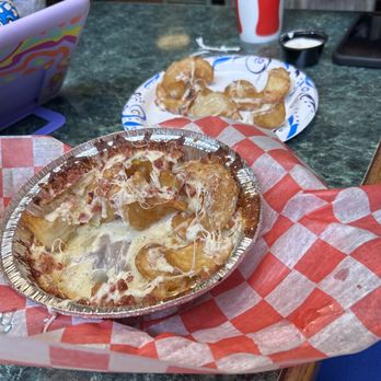 Pig Out Pizza - Cheese and bacon fries - Pizza Near Me - Butler, Kentucky Pig Out Pizza - Cheese and bacon fries - Pizza Near Me - Butler, Kentucky