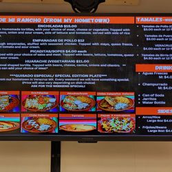 Taqueria Los 3 Molcajetes - Menu