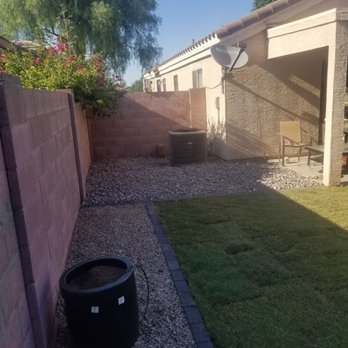 JNK Landscaping and Pools - River rock and custom pots for future planting! - Landscape Architects or Designers Near Me - Gilbert, Arizona