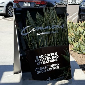 Commons Cafe - Front sign - Coffee & Tea Near Me - Irvine, California