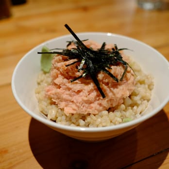 Fukada - Spicy Tuna-Don on brown rice - Japanese Near Me - Irvine, California Fukada - Spicy Tuna-Don on brown rice - Japanese Near Me - Irvine, California
