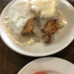 Biscuits and gravy with fantastic chicken