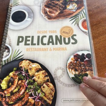 Pelícanos - Front of menu - Seafood Near Me - Puerto Morelos, ROO Pelícanos - Front of menu - Seafood Near Me - Puerto Morelos, ROO