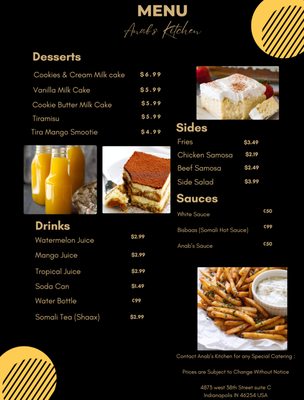 Menu photo 4 Anab's Kitchen Indianapolis, IN