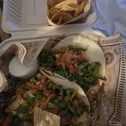 Blackened chicken tacos