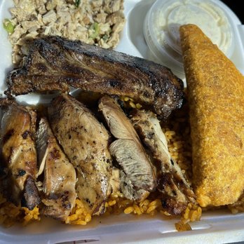 Red Rice - Rib, chicken, empanada, red rice, potato salad - Barbeque Near Me - Las Vegas, Nevada Red Rice - Rib, chicken, empanada, red rice, potato salad - Barbeque Near Me - Las Vegas, Nevada