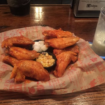 Mad For Chicken Flushing - 6 hot&spicy  6 hot bbq wings w a greentea milkshake... - Korean Near Me - Flushing, New York