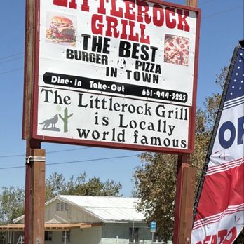 Littlerock Grill - Outside restaurant sign - Pizza Near Me - Littlerock, California