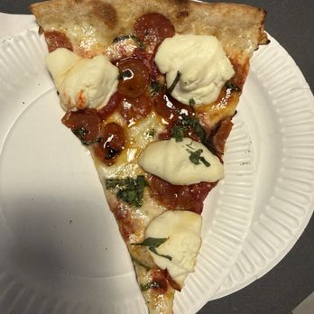 Fellini Pizzeria - Hot honey, ricotta, pepperoni, basil - Pizza Near Me - Providence, Rhode Island
