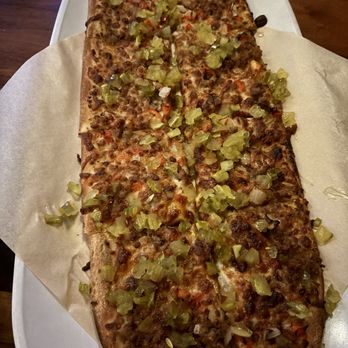 PV Pie & Wine - Pizza of the month: Chicago style dog - Pizza Near Me - Phoenix, Arizona