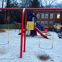 Haygood - Our 2's playground with a blanket of beautiful snow---a rare sight here in Atlanta!