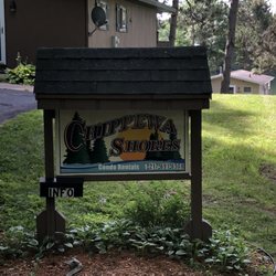Chippewa Shores - Sign at Worlds End Road