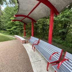 Benches at playground area