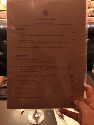 Menu photo 2 Assagio Paris, 75 Menu photo 2 Assagio Paris, 75