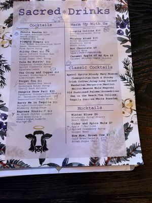 Menu photo 2 Sacred Cow Tavern Cedar Rapids, IA