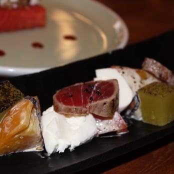 Ka'ana Kitchen - Ahi, burrata cheese, local tomatoes, delish! - Asian Fusion Near Me - Wailea, Hawaii