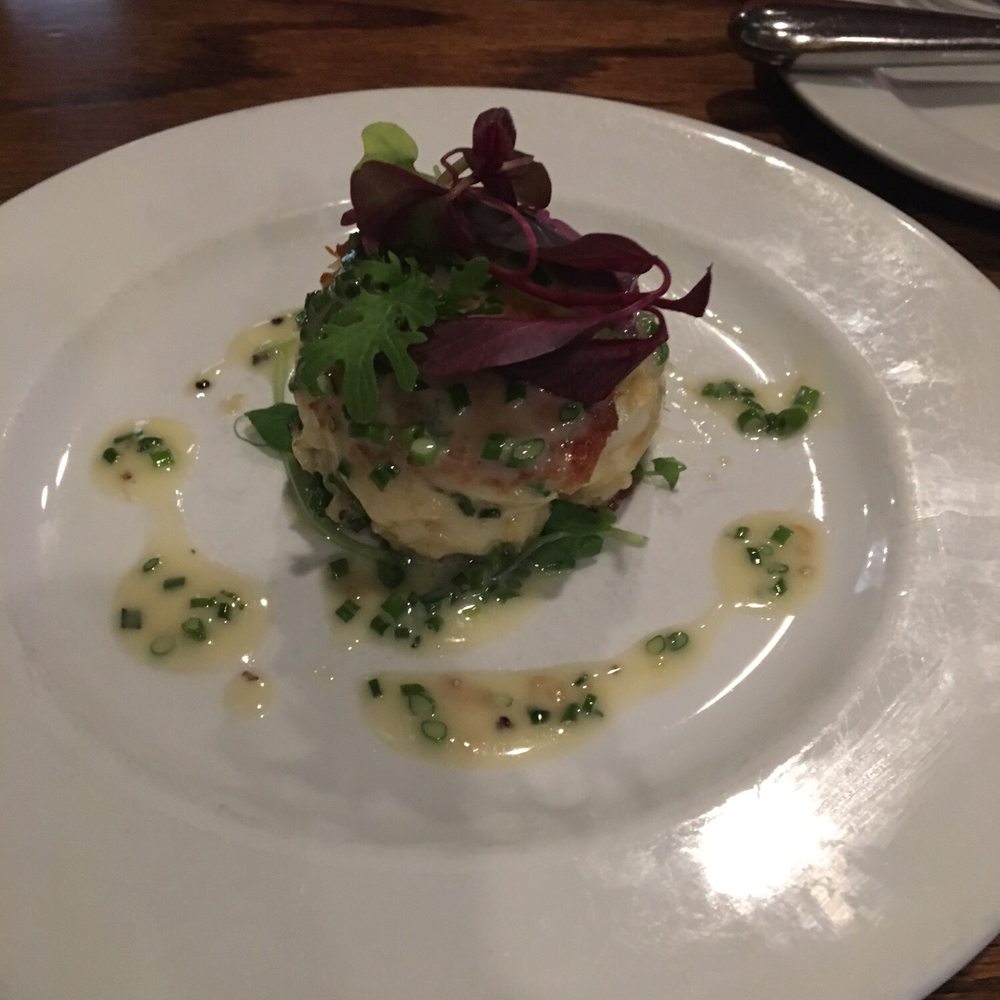 The Rail Stop Restaurant - Pan Seared Crab Cake appetizer - New American Near Me - The Plains, Virginia The Rail Stop Restaurant - Pan Seared Crab Cake appetizer - New American Near Me - The Plains, Virginia