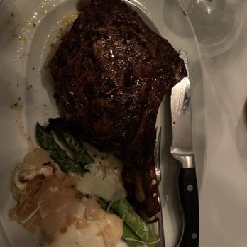 Steak 44 - My delicious bone in ribeye with asparagus and potatoes - Steakhouses Near Me - Phoenix, Arizona Steak 44 - My delicious bone in ribeye with asparagus and potatoes - Steakhouses Near Me - Phoenix, Arizona