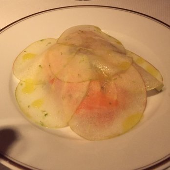 Le Coucou - celery root, apple, smoked salmon, walnuts - French Near Me - New York, New York