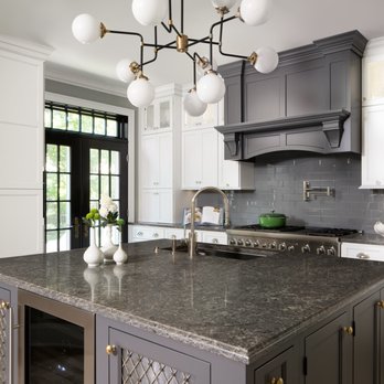 ABLAZE Design Group - Total kitchen remodel. New island including wine refridgerator.  New cabinets and range Contractor:ABL Group   Designer: Joey Leicht Designs - General Contractors Near Me - Highwood, Illinois