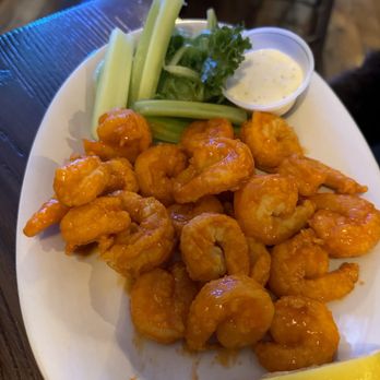 Pepper's Seafood Co - We got this with Buffalo sauce instead of the sweet and spicy sauce and loved it! - Seafood Near Me - Ogunquit, Maine