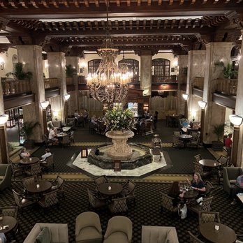 The Peabody Memphis - View from the second floor (the ballrooms floor) from the balcony, overlooking the main lobby. - Hotels Near Me - Memphis, Tennessee