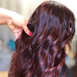 Cosmic cranberry hair by Erika