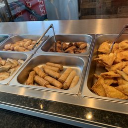 Crab Rangoon, spring rolls... Crab Rangoon, spring rolls...