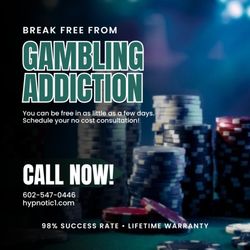 Hypnotic 1 - Gambling doesn't have to control your life anymore -- Hypnotic 1's expert hypnotherapy program offers a proven way to break free!