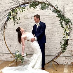 Our Wedding Arch with Curry Willow