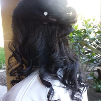 Rare Bird Brides - Side view. Kristen was able use the little hair I have to give me the "bump" I so desired! - Makeup Artists Near Me