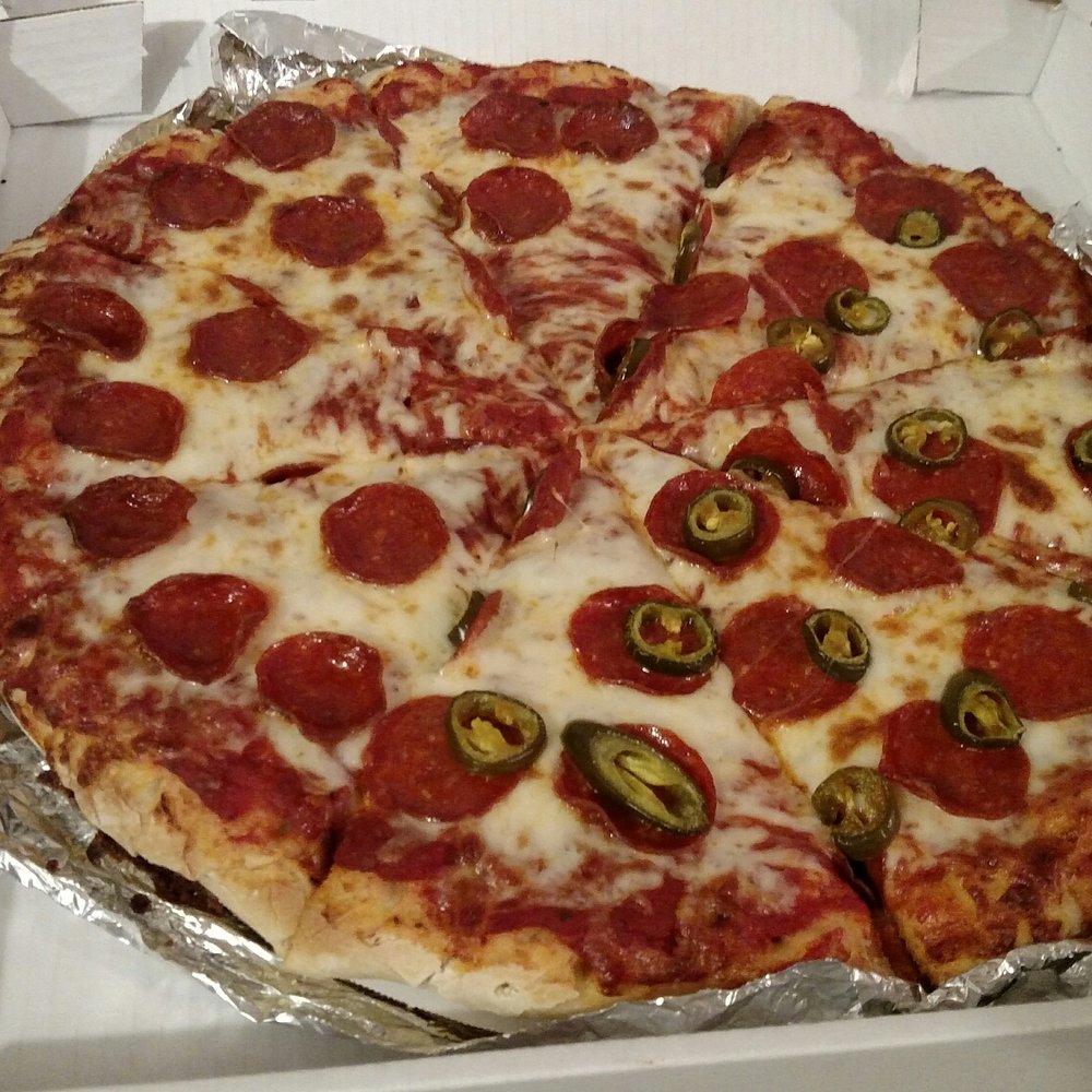 Michael's Pizza - a pepperoni and olive pizza - Pizza Near Me - West Liberty, Ohio