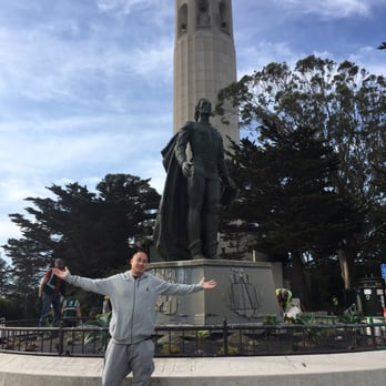 Coit Tower - Finally made it. They don't open till 10 we got here at 9 but we're heading back home soon so not enough time. - Landmarks & Historical Buildings Near Me - San Francisco, California
