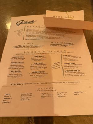Menu photo 8 Goldenette San Francisco, CA
