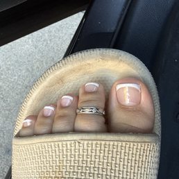 French Tip Pedicure French Tip Pedicure