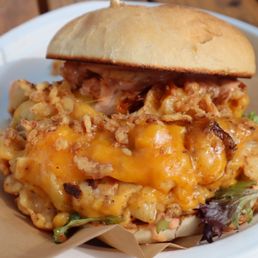 Mac and cheese burger! (I can't remember the name)