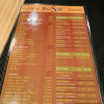 El Sur - Tapas Bars Near Me - Madrid, M