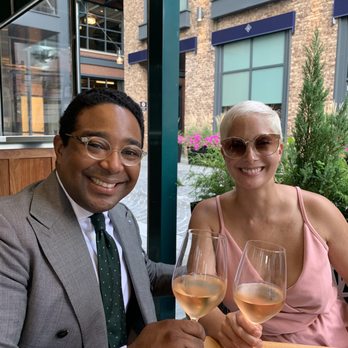 Del Mar - Catching up with a friend over a easy glass of Rose. Outside, socially distanced, excellent service and help from our masked servers. - Spanish Near Me - Washington, DC, District of Columbia