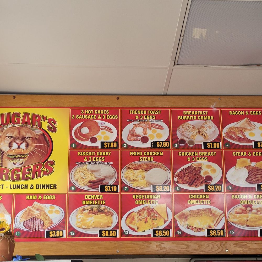 Cougars Burgers - menu as of 10/2/22 - Burgers Near Me - Hawthorne, California