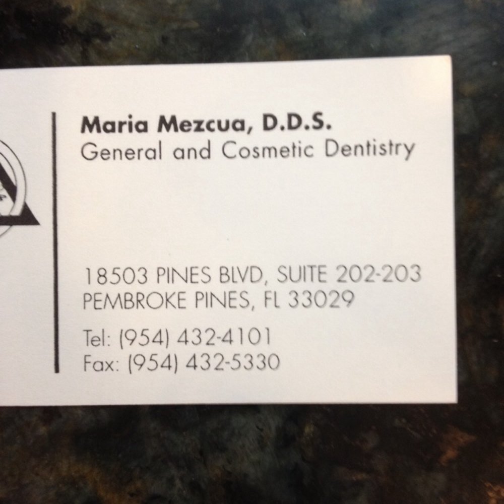 Maria Mezcua, DDS - General Dentistry Near Me - Pembroke Pines, Florida Maria Mezcua, DDS - General Dentistry Near Me - Pembroke Pines, Florida