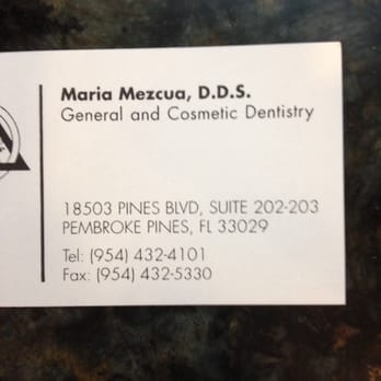 Maria Mezcua, DDS - General Dentistry Near Me - Pembroke Pines, Florida Maria Mezcua, DDS - General Dentistry Near Me - Pembroke Pines, Florida